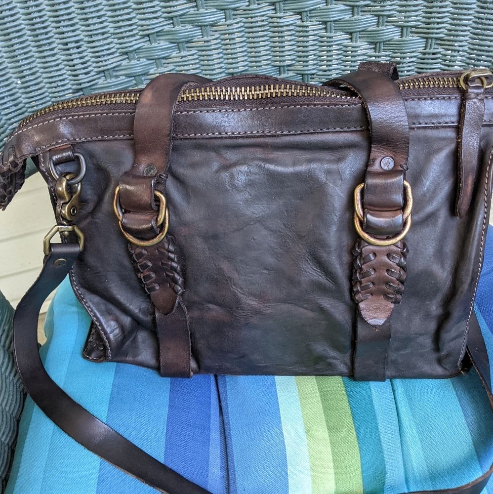 Frye Studded Samantha Satchel/Crossbody Bag